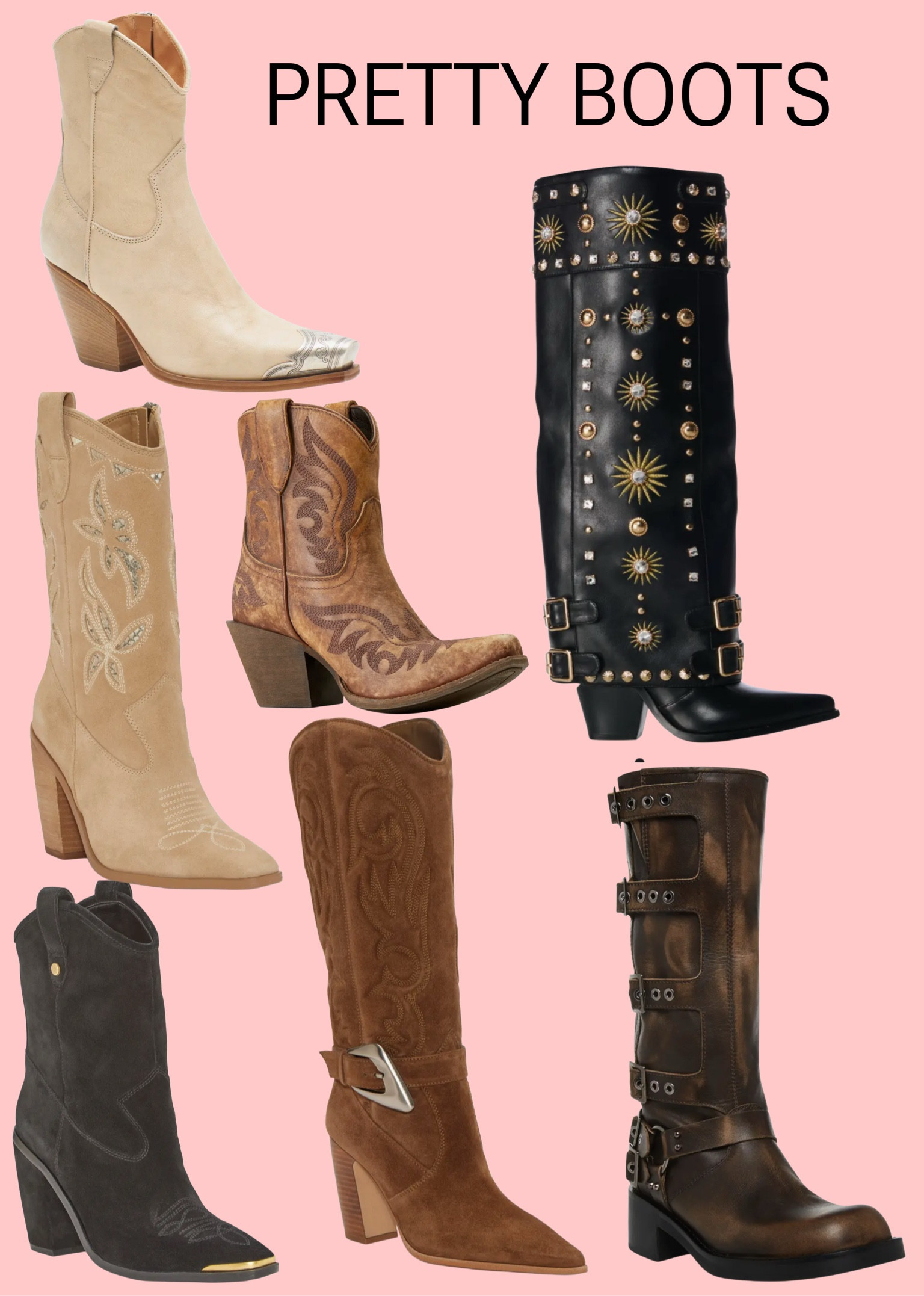 Cute trendy western & and embellished boots that I’m loving! I’m a knee high boot girl majority of the time but these ankle ones are so pretty too!!

#LTKStyleTip #LTKShoeCrush #LTKSaleAlert