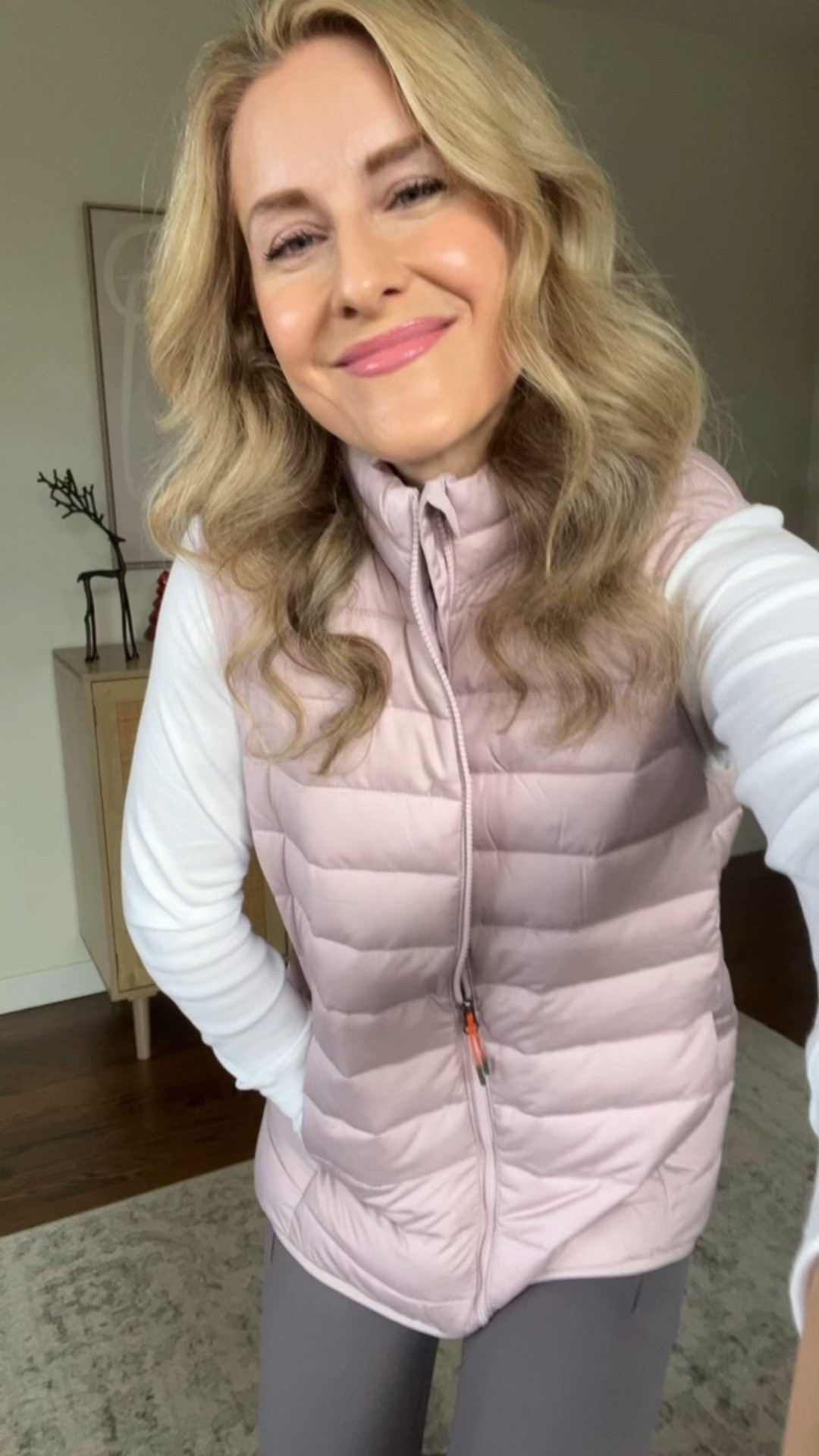 Walmart midweight puffer vest $17, four colors. Fit true to size I went up to a medium and it’s a relaxed fit and long enough to cover the bum! #walmartfashion 

#LTKFindsUnder50 #LTKOver40 #LTKFindsUnder100