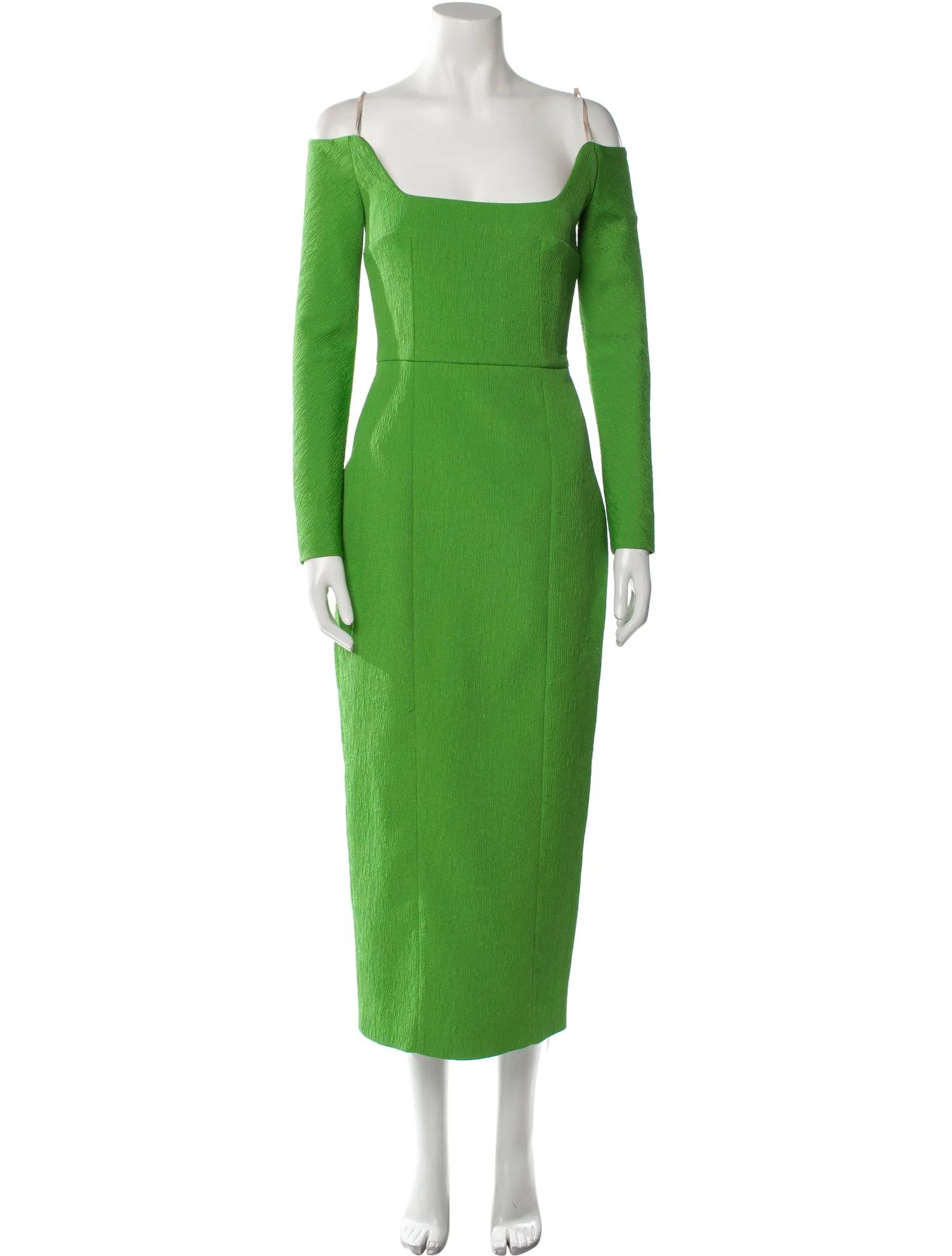 Square Neckline Midi Length Dress | The RealReal