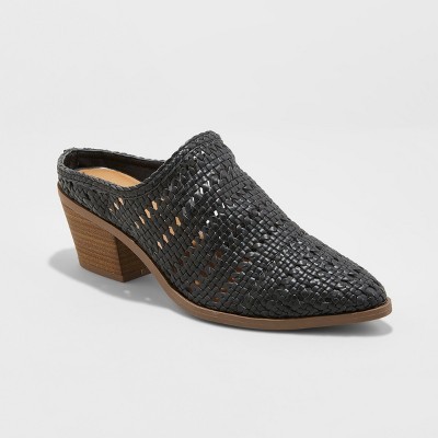 Women's Kallie Woven Heeled Mules - Universal Thread™ | Target