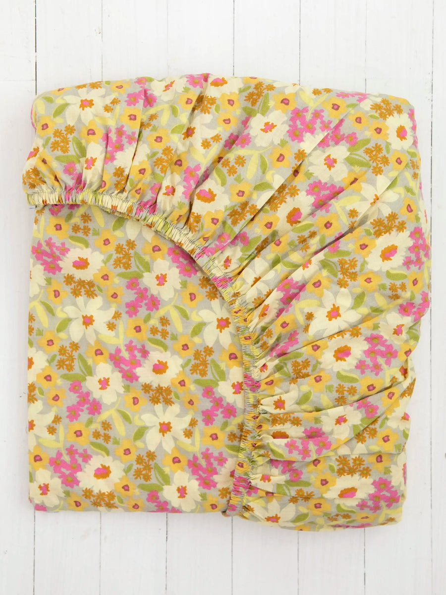 Mix & Match Soft Cotton Fitted Sheet - Sage Anna | Natural Life