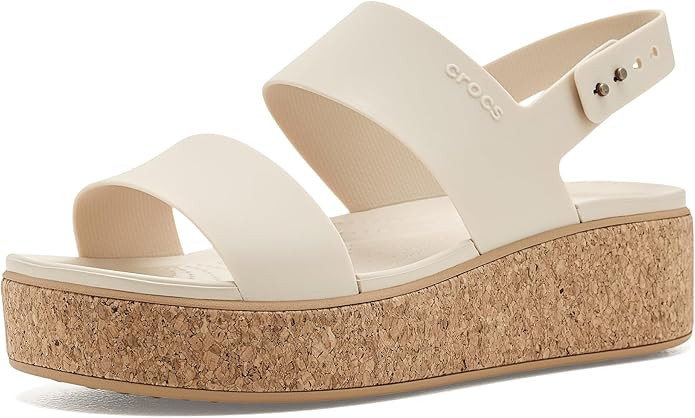 Crocs Women's Brooklyn Cork Low Wedge | Amazon (US)
