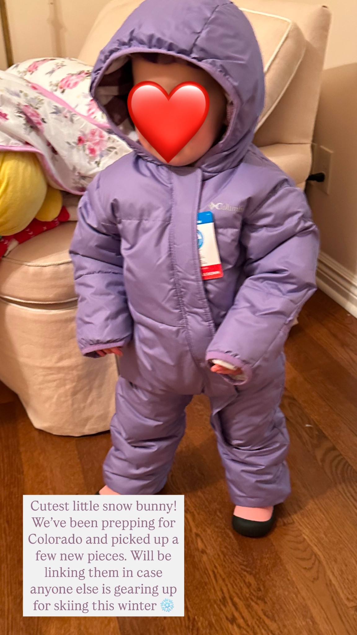 Cutest little snow bunny! We’ve been prepping for Colorado and picked up a few new pieces. Linking them here in case anyone else is gearing up for skiing this winter ❄️