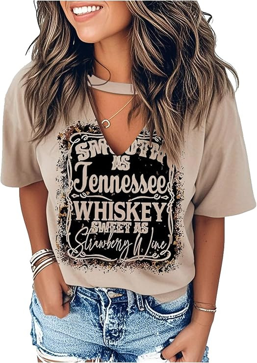 Graphic Tees for Women Western Outfits Cowgirl Shirts Rodeo Country Outfit Nashville Outfit Vitna... | Amazon (US)