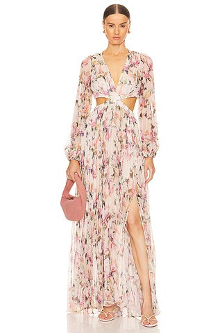 ASTR the Label Revery Dress in Cream Pink Floral from Revolve.com | Revolve Clothing (Global)