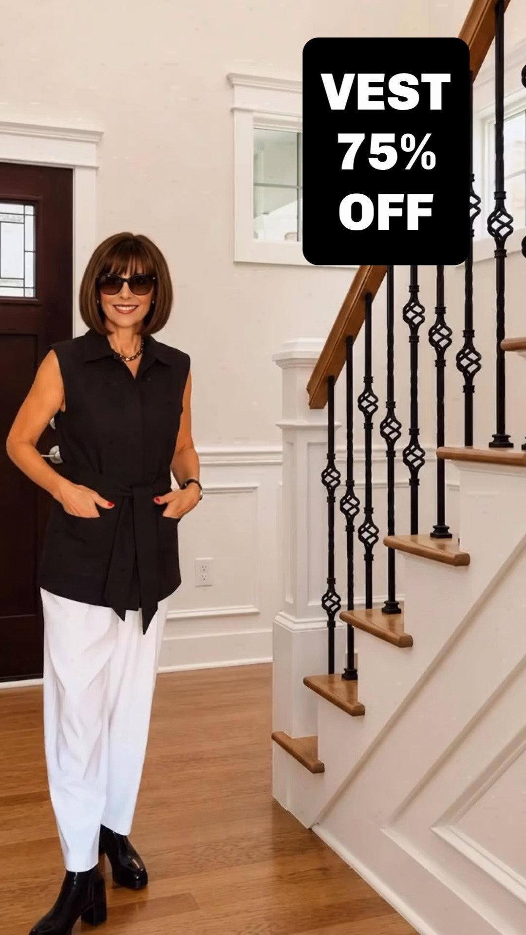 Funnel Neck Vest on SALE for 75% OFF bringing the price from $120 to $25‼️ Comes with a detachable Belt !!! Wearing size Petite XS 
Add a blouse to transition to Fall .
Go from the Office to Dinner out 🛍️ 
Office Outfit- WorkWear - Travel- Vacation

#LTKWorkwear #LTKSaleAlert 
#LTKgrwm #LTKootd 

https://liketk.it/6mIEo