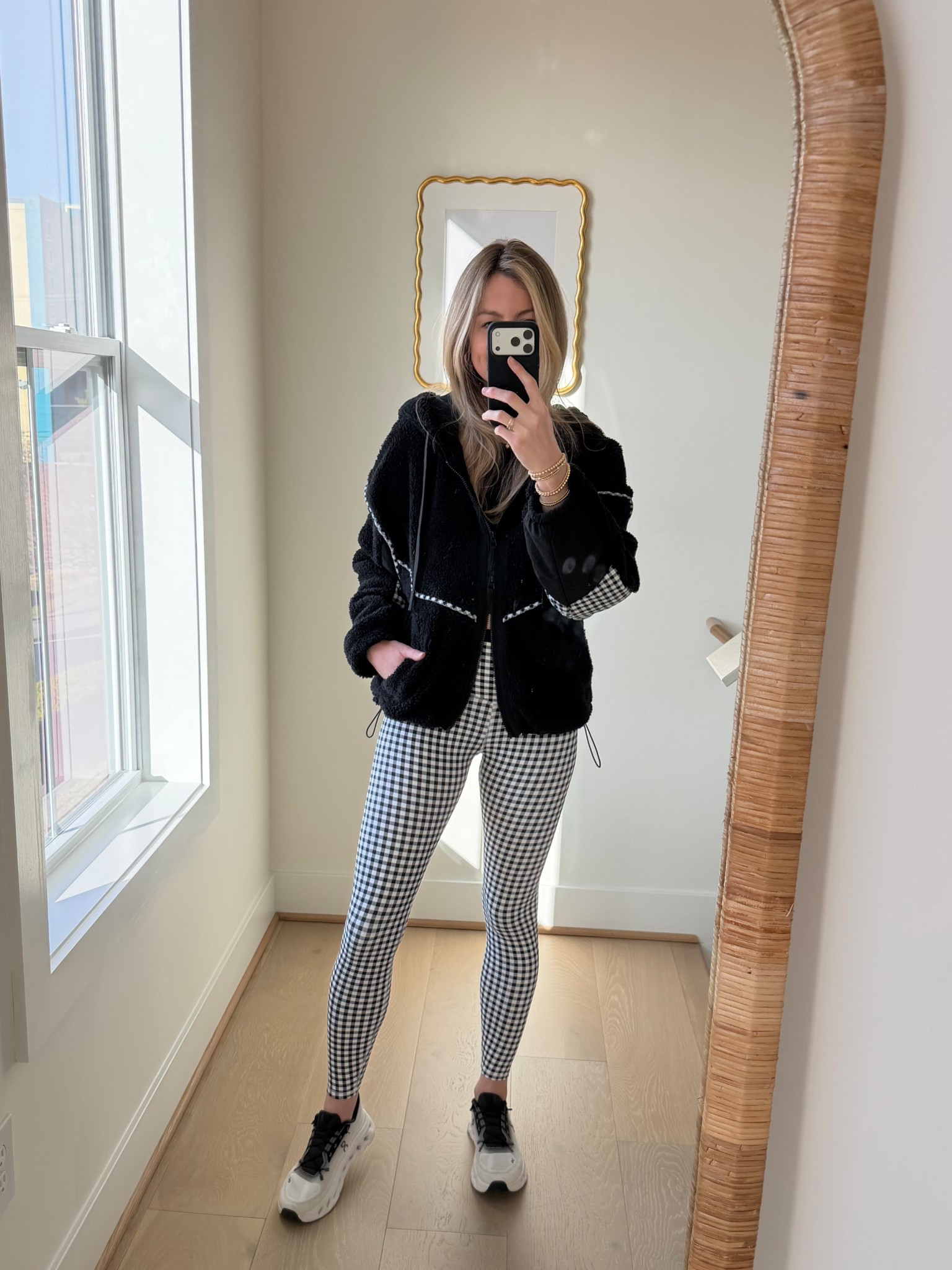 Gingham plaid in black! The jacket is almost sold out so run!!! 

#LTKActive #LTKSeasonal #LTKootd