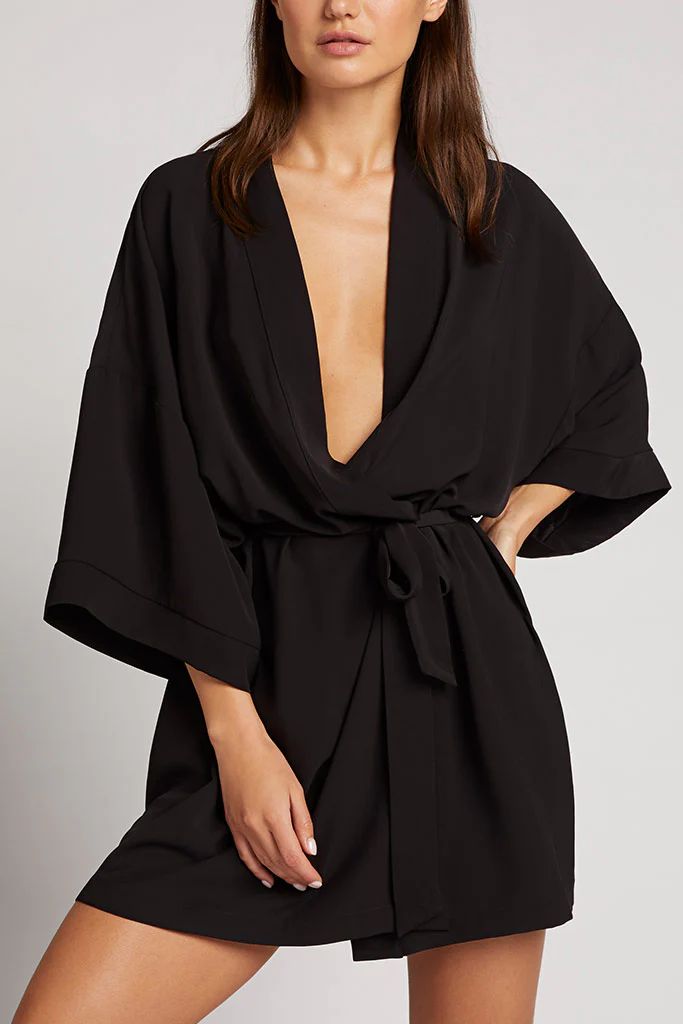 Supreme Mini Robe in Black | Negative Underwear