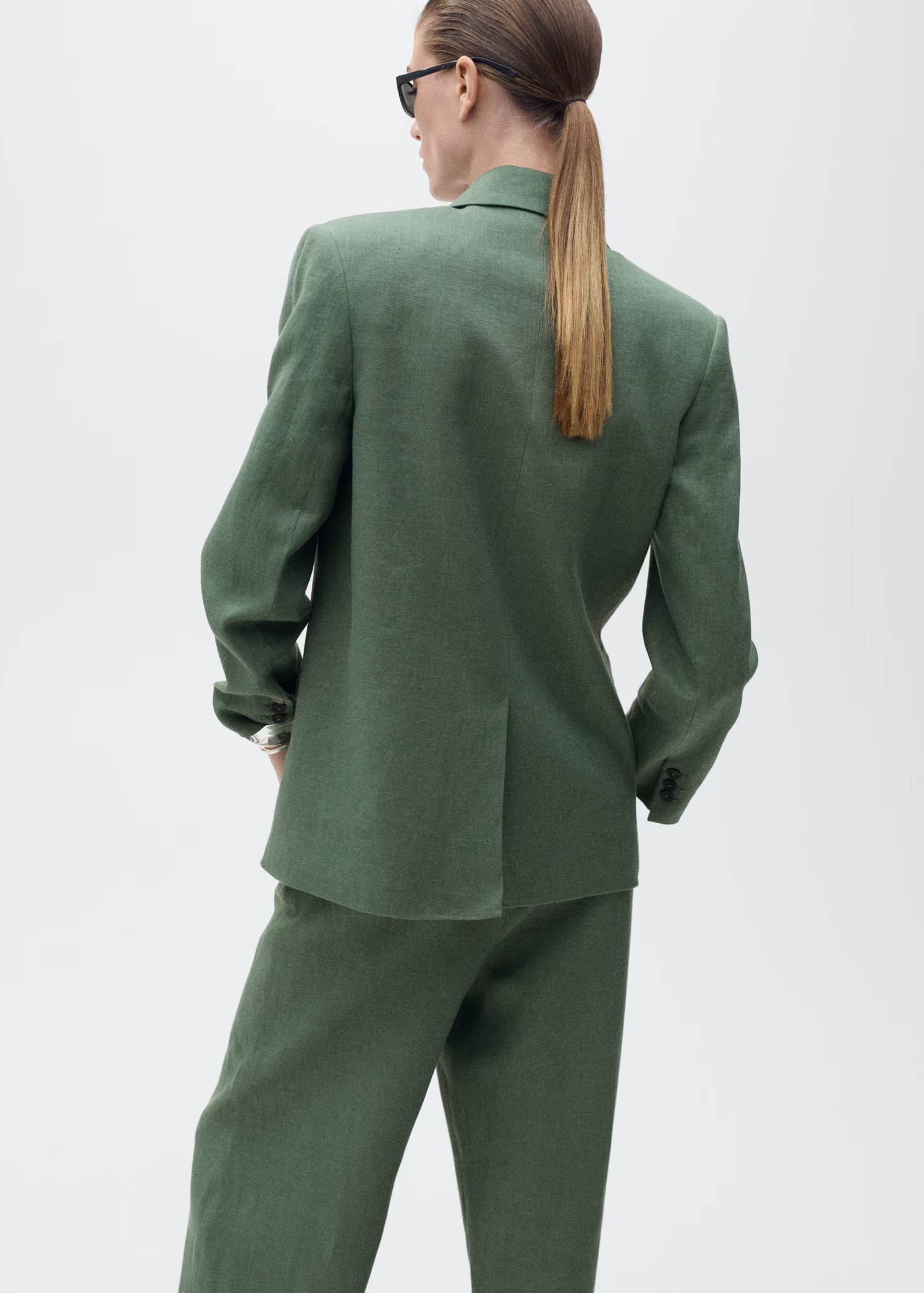 Linen suit jacket - Women | MANGO United Kingdom | MANGO (UK)