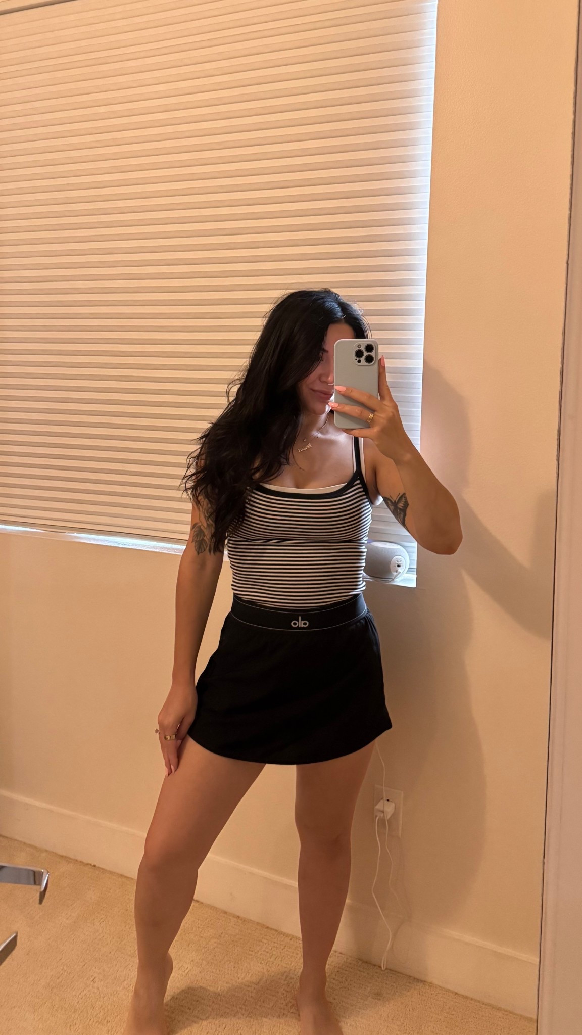 Comfy, cute, and effortless — my kind of outfit 🤍
This striped tank + Alo skirt combo is the perfect everyday staple you can dress up or down.

#LTKStyle #LTKOutfitInspo #LTKEveryday #LTKBasics #LTKUnder100 #ComfyChic #MinimalStyle #OOTDInspo #CasualStyle #LTKFashion #WardrobeEssentials #AloStyle #LTKFinds #CapsuleCloset