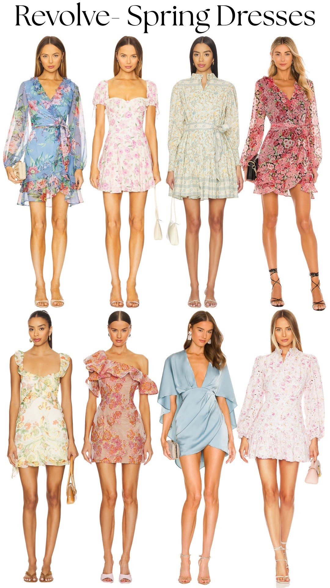 Spring wedding guest dresses from Revolve! These are stunning! 

#LTKWedding #LTKgrwm #LTKootd