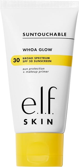 e.l.f. SKIN Suntouchable Whoa Glow SPF 30, Sunscreen & Makeup Primer For A Glowy Finish, Made Wit... | Amazon (US)