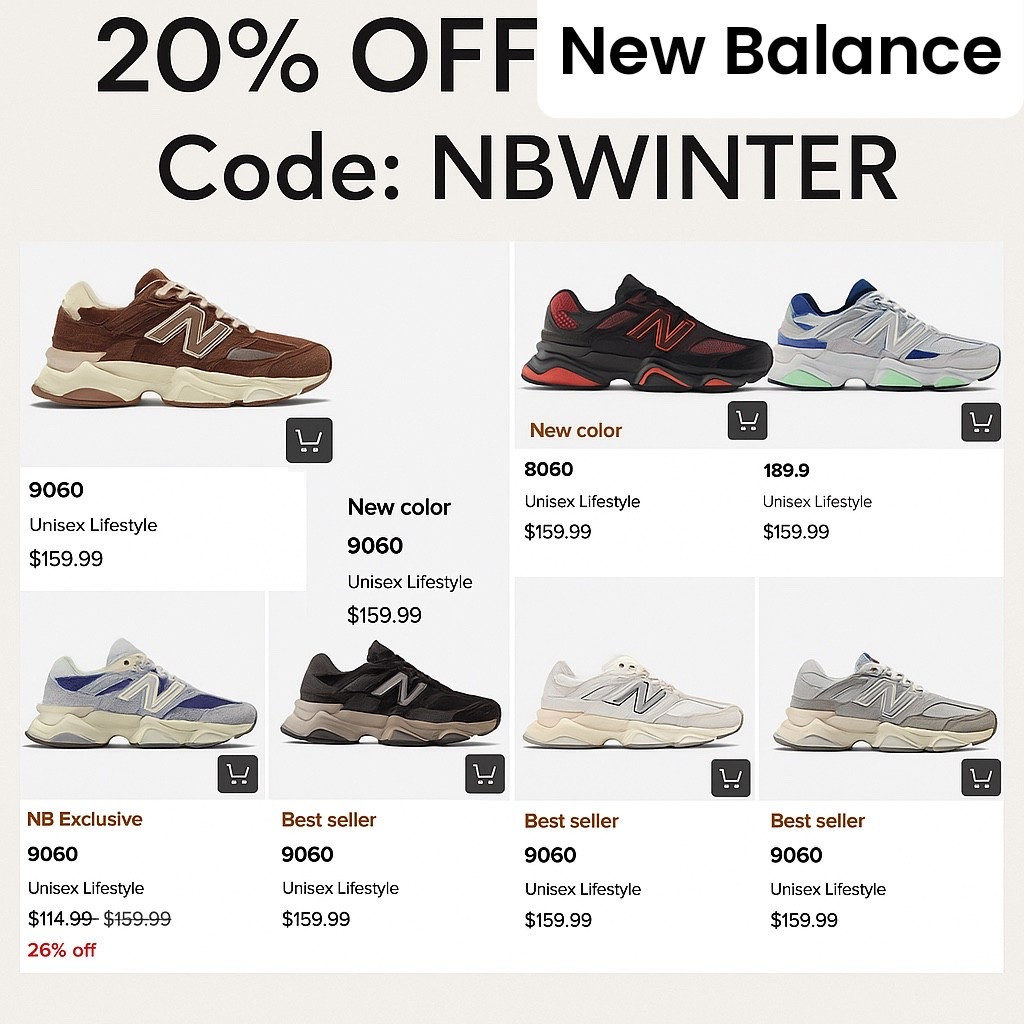 Your favorite New Balance styles, now 20% OFF.
Use code NBWINTER — linking all pairs on LTK!
Sale runs until 12/10

#newbalance


#LTKActive #LTKGiftGuide #LTKfitnessgoals