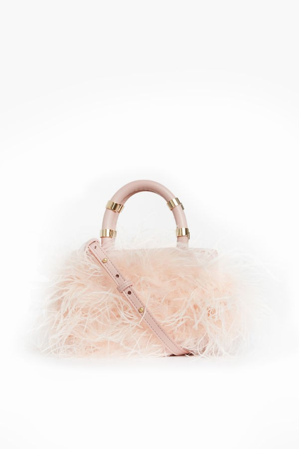 Blush Emily Feather Bag | Tuckernuck (US)