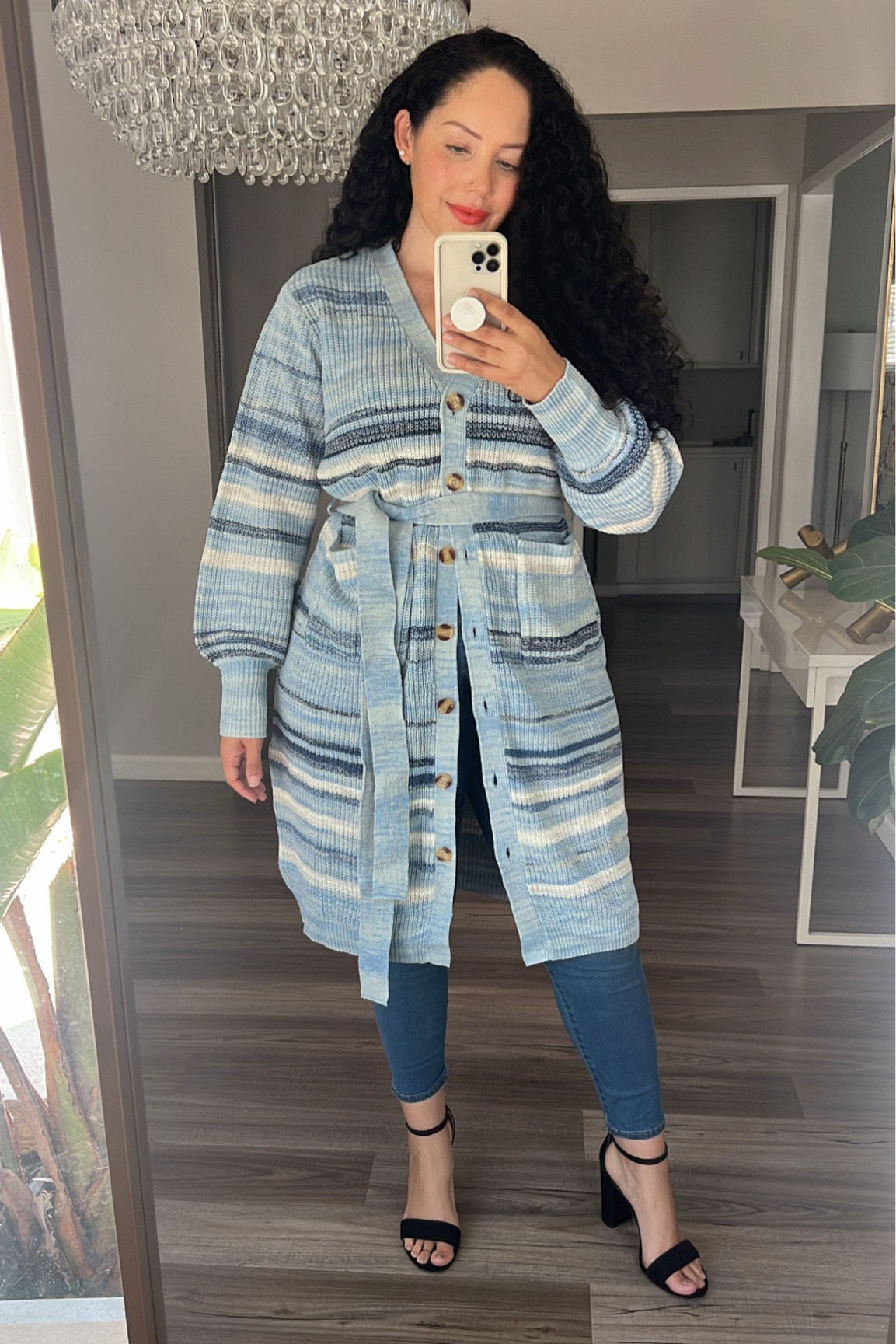 Belted cardigan and skinny jeans, all under $32! Wearing size 18/20 in the cardigan (runs true to size — my usual size 14/16 is more fitted), wearing size 16 in the jeans, they run true to size.

#walmartfashion #walmart #plussizefashion #affordablefashion #budgetfashion #walmartfinds #eloquii #sofiajeans

#LTKover40 #LTKFind #LTKcurves