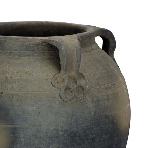 Vintage Terracotta Chinese Water Pot Vase | Antique Farm House