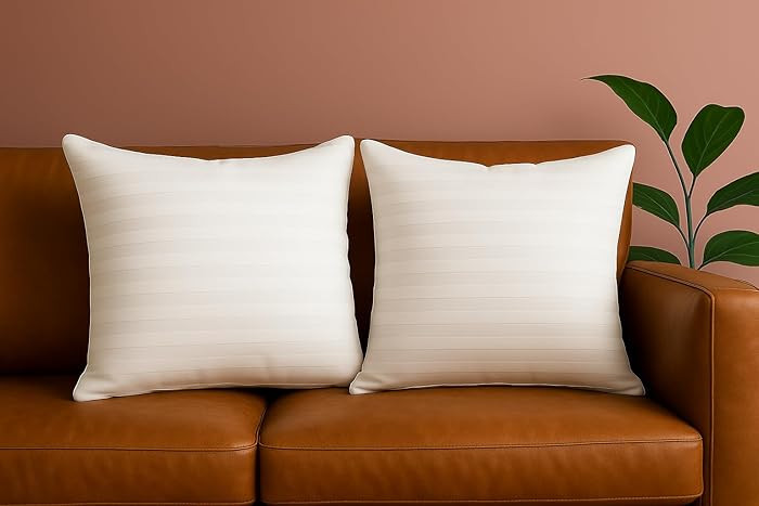 Trendy Home 18x18 Throw Pillow Insert, White, Set of 2, Bed and Couch Pillows, 2 Pack | Amazon (US)