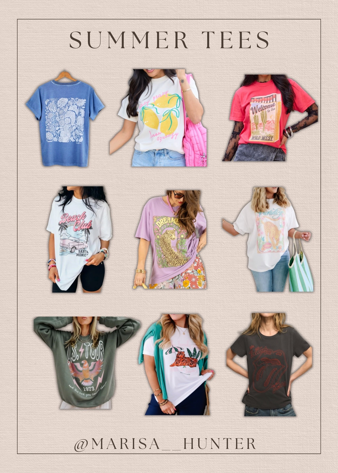 Summer tees 👚 

Casual summer outfit what moms wear graphic tshirts mom ootd date night

#LTKmomlife #LTKootd