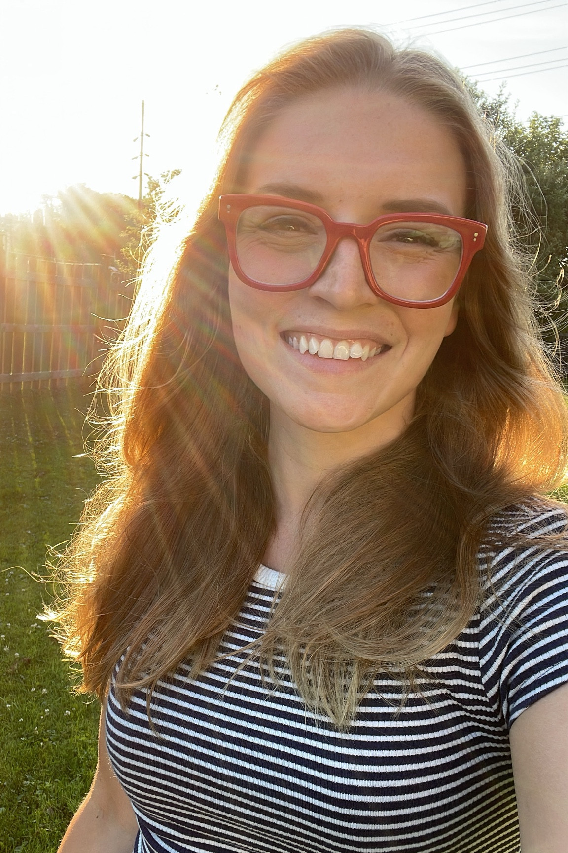 Summer nights 🌅 So glad I took the risk on these red glasses — they bring joy. I’ve been enjoying styling them with navy and white this summer for an americana aesthetic. 

Warby Parker glasses, red frames, j crew tee, striped tee, fourth of July 

#LTKStyleTip #LTKSeasonal