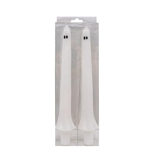 Ashland 10" Ghost Taper Candles, 2ct Halloween Home Decor | Amazon (US)