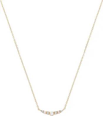 Sterling Silver 18k Gold Plated Cloris Opal Necklace | Nordstrom