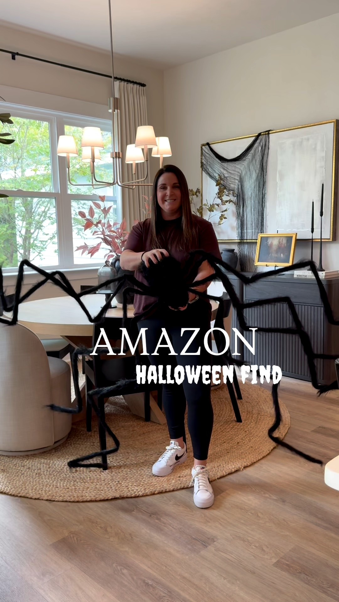 These oversized spiders from Amazon will add the perfect amount of spooky to your Halloween porch! I also linked the twinkle lights I used, can be set on timer and come with a remote! 

#LTKFindsUnder50 #LTKHome #LTKSeasonal