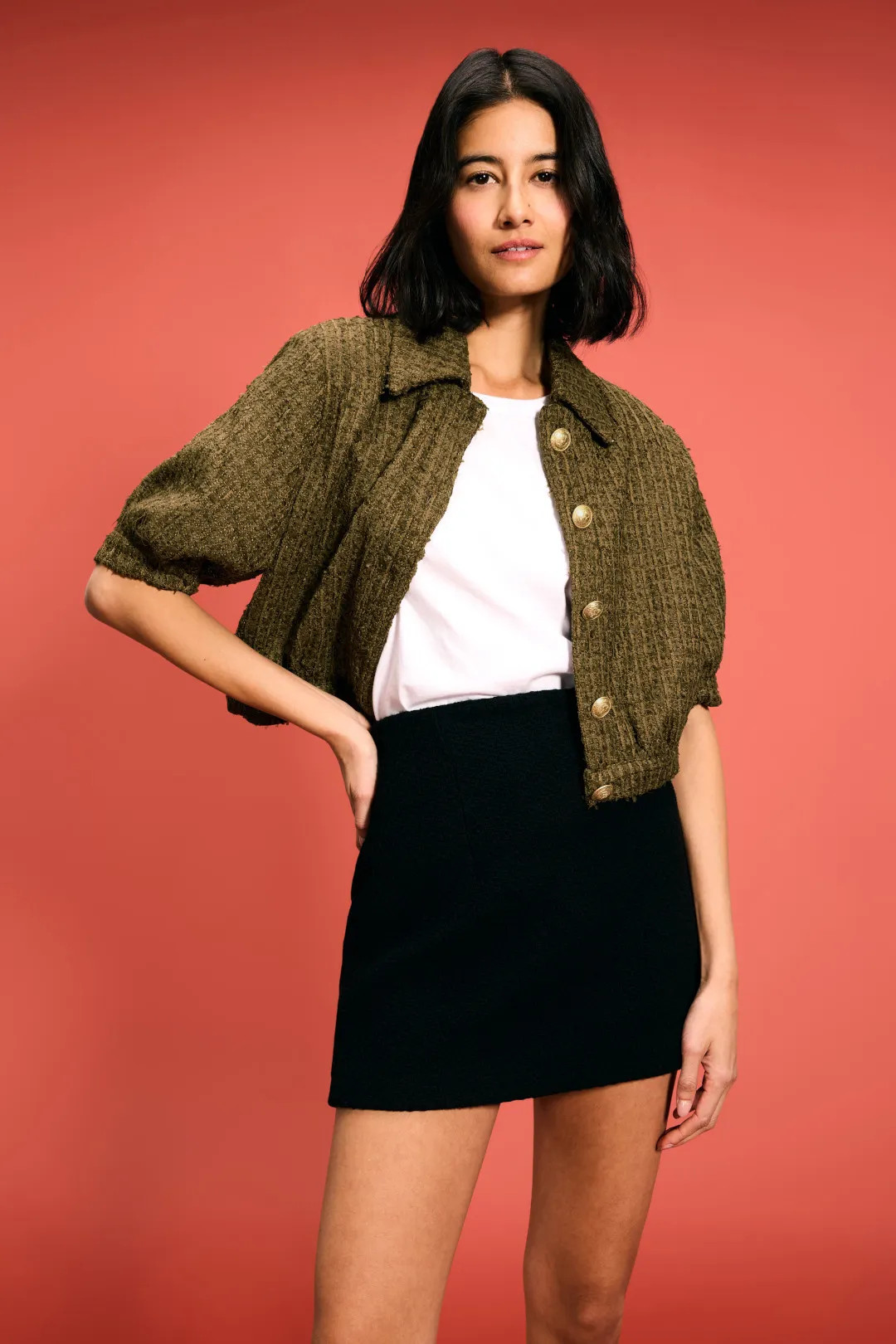 Cove Cropped Shirt Jacket | Rent the Runway