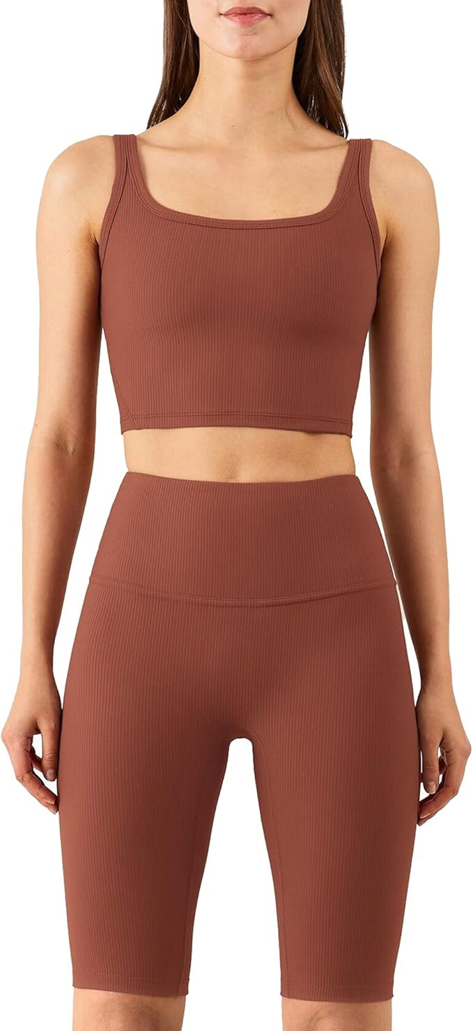 altiland Full Power High Waisted Yoga Biker Shorts for Women Athletic Workout Running Gym Exercis... | Amazon (US)