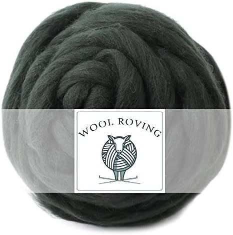 5.29oz Wool Roving Yarn Fiber Roving Wool Top, Soft Felting Wool Supplies Chunky Yarn Wool Feltin... | Amazon (US)