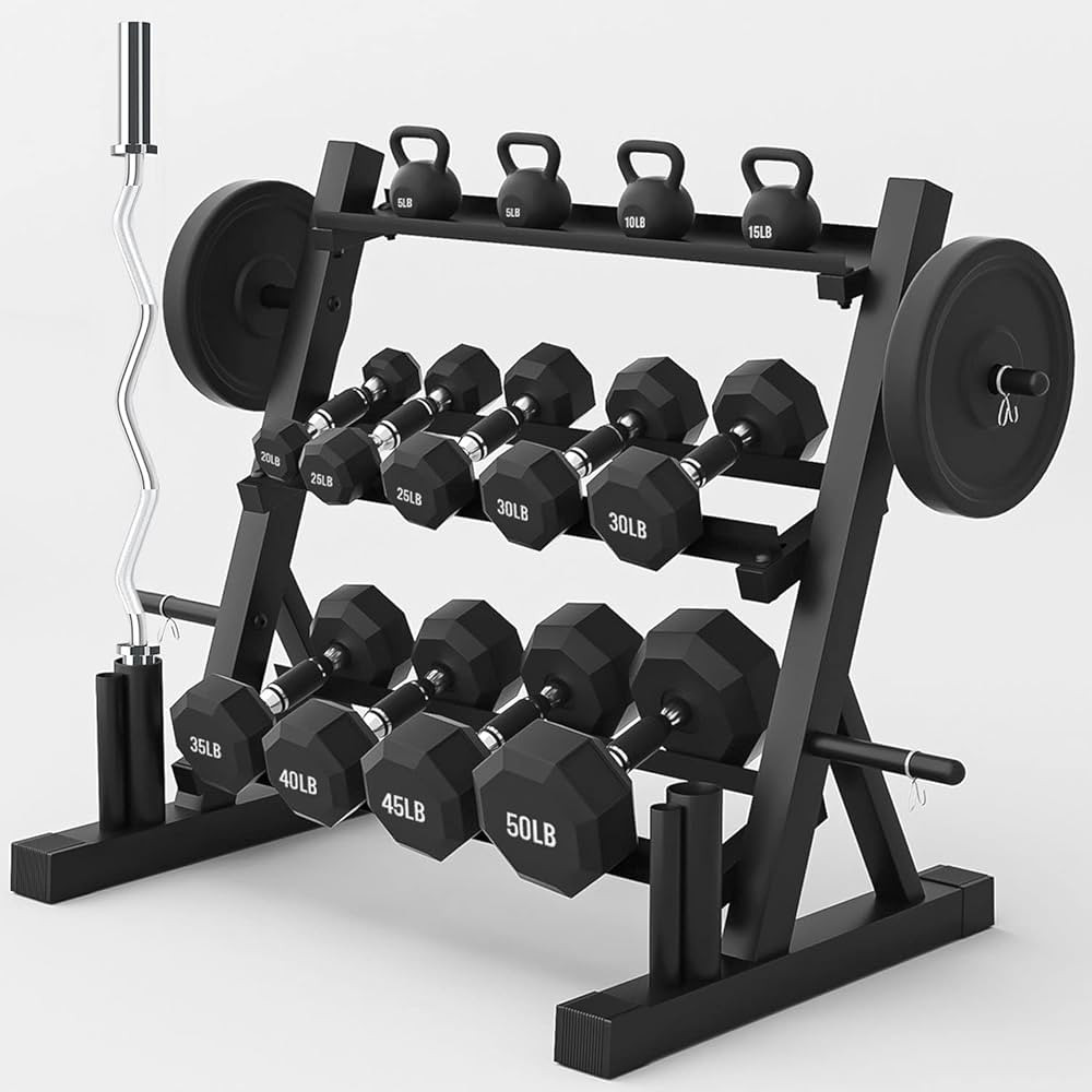 Dumbbell Rack Multifunctional Weight Stand for Home Gym Suitable for Storage of Dumbbell, Weight ... | Amazon (US)