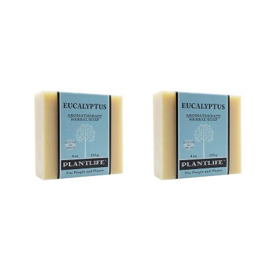 Eucalyptus Bar Soap 2-Pack | Invigorating Herbal Cleanser with Refreshing Scent | Natural Daily Body Care | Plantlife | Target