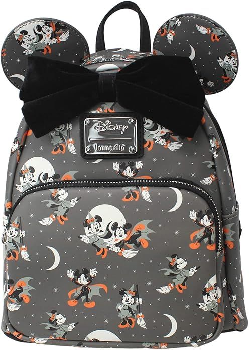 Loungefly Disney Mickey and Minnie Mouse Halloween Womens Double Strap Shoulder Bag Purse | Amazon (US)