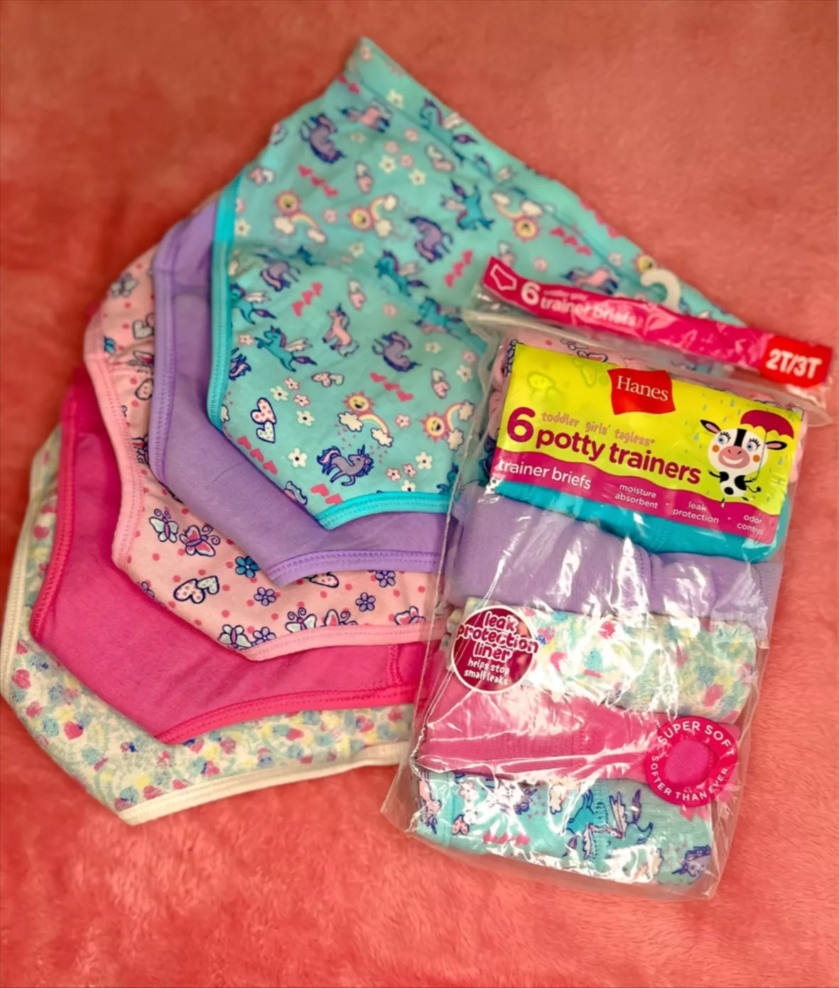 Hanes Toddler Girls' 6pk Training … curated on LTK