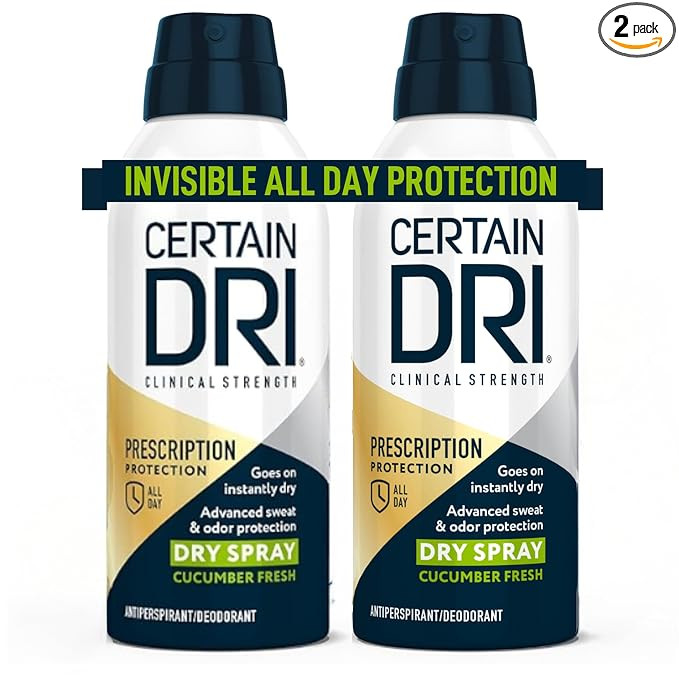 Certain Dri Antiperspirant Deodorant Dry Spray Cucumber Fresh | Prescription Strength | Excessive... | Amazon (US)