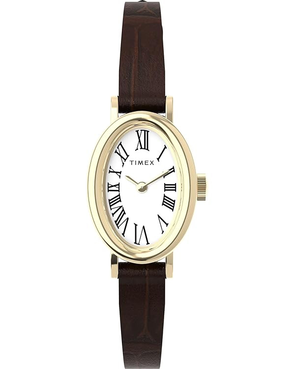 Timex Women's Cavatina Watch - TPearl Dial Gold-Tone Case | Amazon (US)