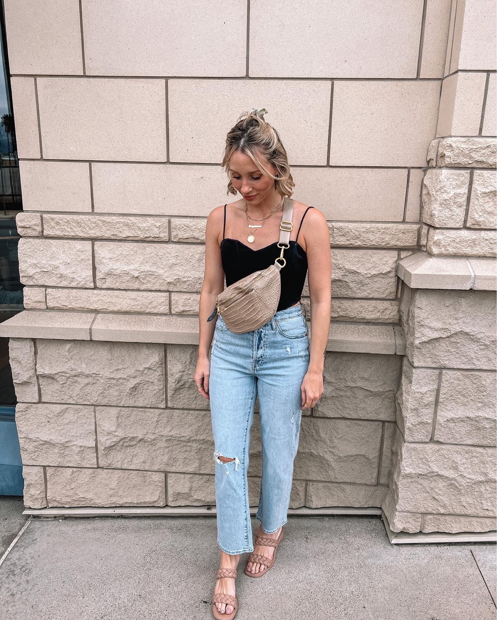 Most perfect  belt bag and jeans for date night 🤍

#LTKitbag #LTKunder100 #LTKstyletip