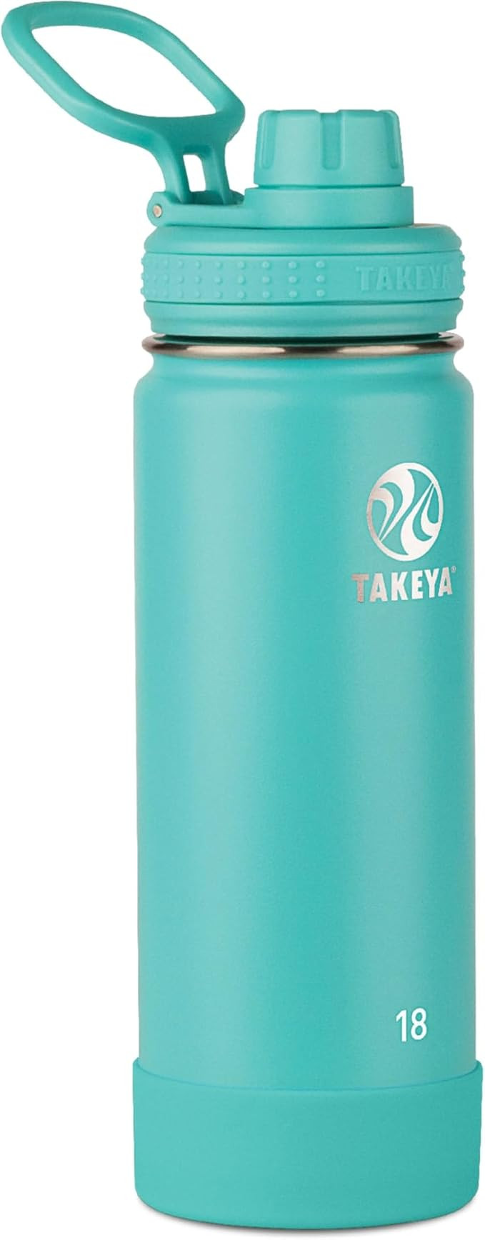 Takeya Actives Stainless Steel Water Bottle, Insulated Spout Lid, Keeps Drinks Cold 24 Hrs, Leakp... | Amazon (US)