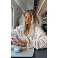 Cream Space Dye Chunky Knit Cardigan | PrettyLittleThing UK