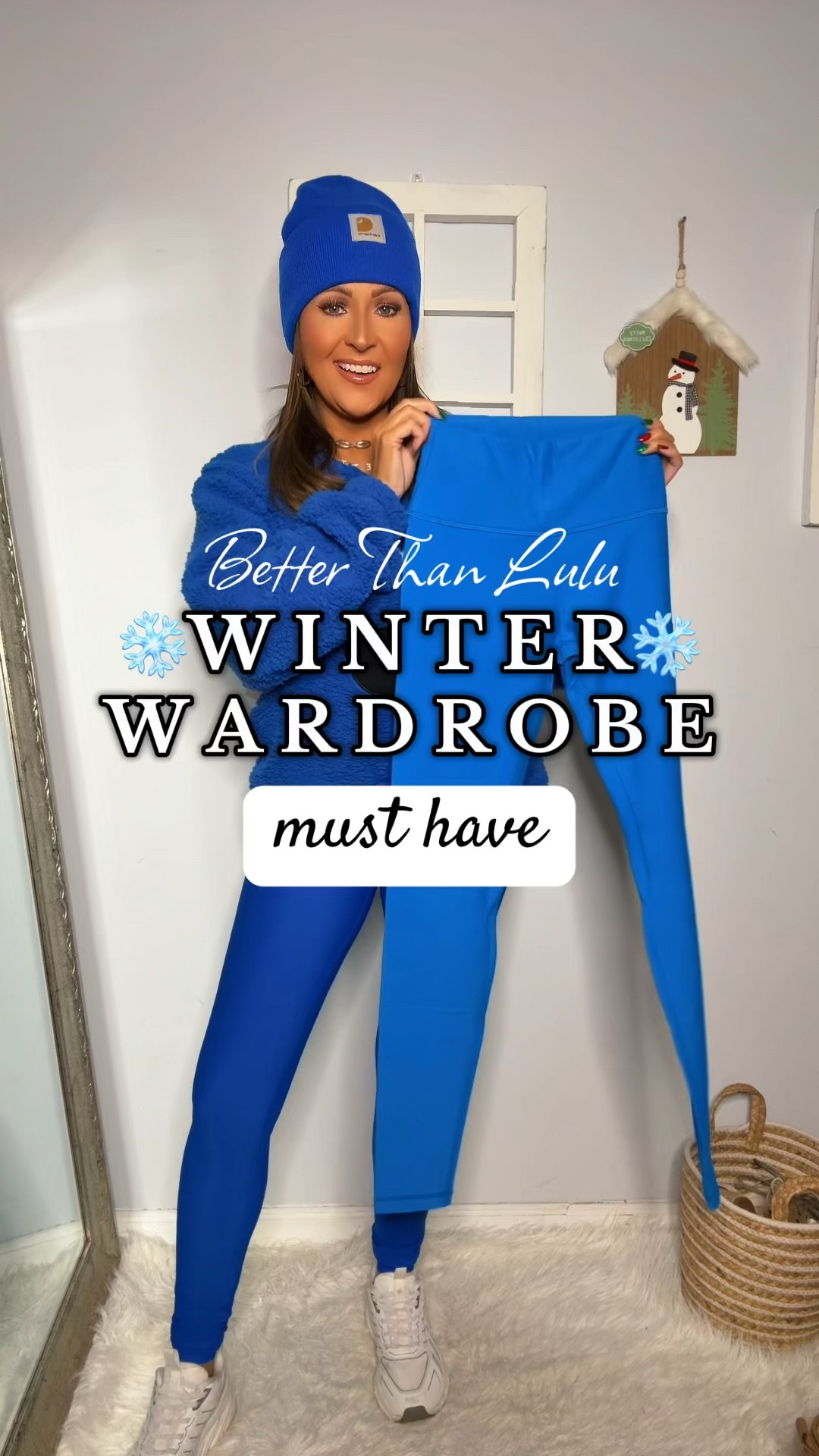 🔹Beanie: Beacon Blue
🔹Cookie Monster Pullover: Men’s S
🔹Leggings (on me - sparkle blue): S
🔹Other blue is Madagascar Blue. I linked the other colors I have. If you want a true valentines and Christmas red, get the deep red. I have both deep red and dark red - the dark red is a lighter red. 
🔹Sneakers are TTS and I always get compliments on them!

Winter outfit, winter fashion, fleece lined leggings 

#LTKSeasonal #LTKFindsUnder50 #LTKStyleTip