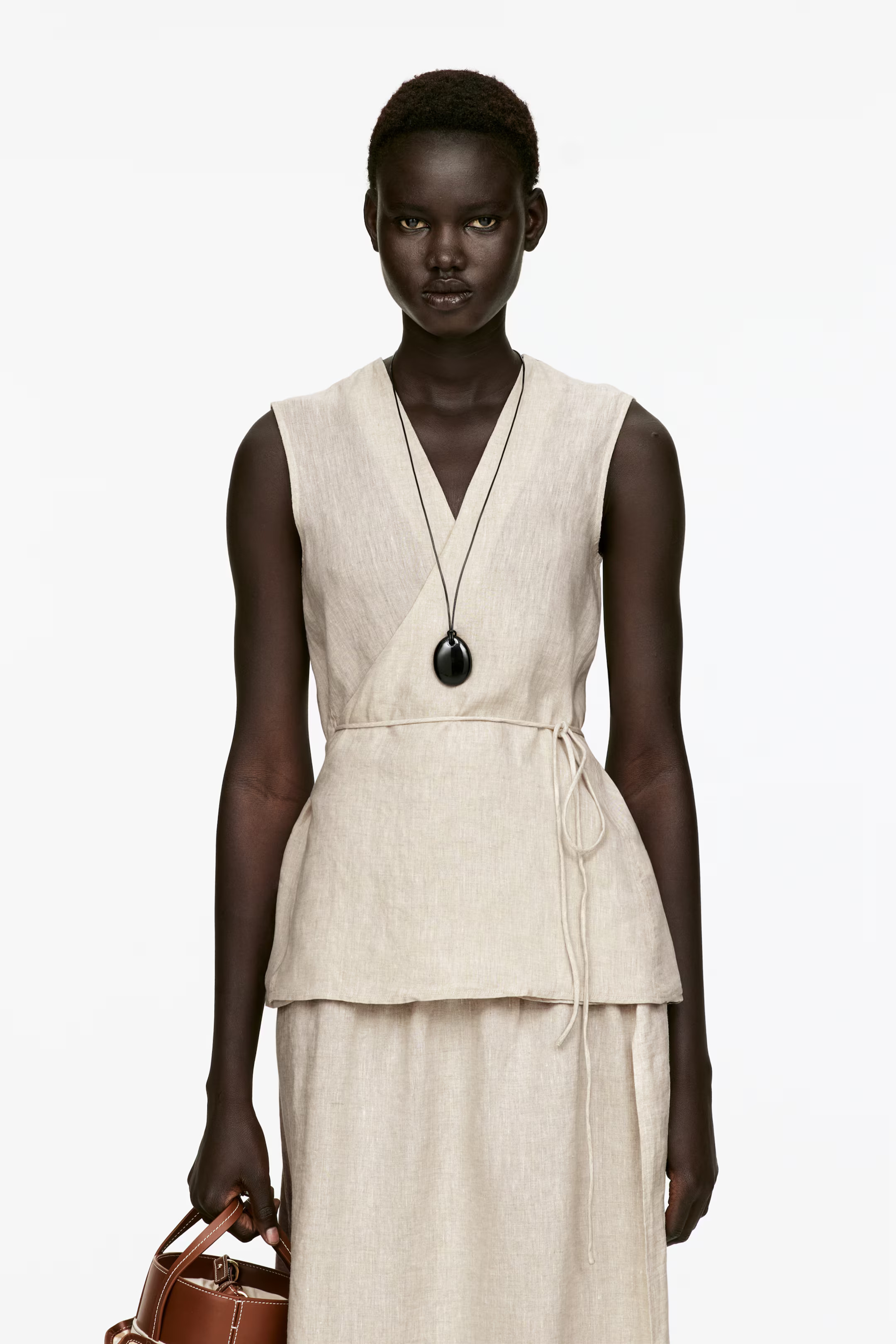 Linen Wrap Top | H&M (UK, MY, IN, SG, PH, TW, HK)