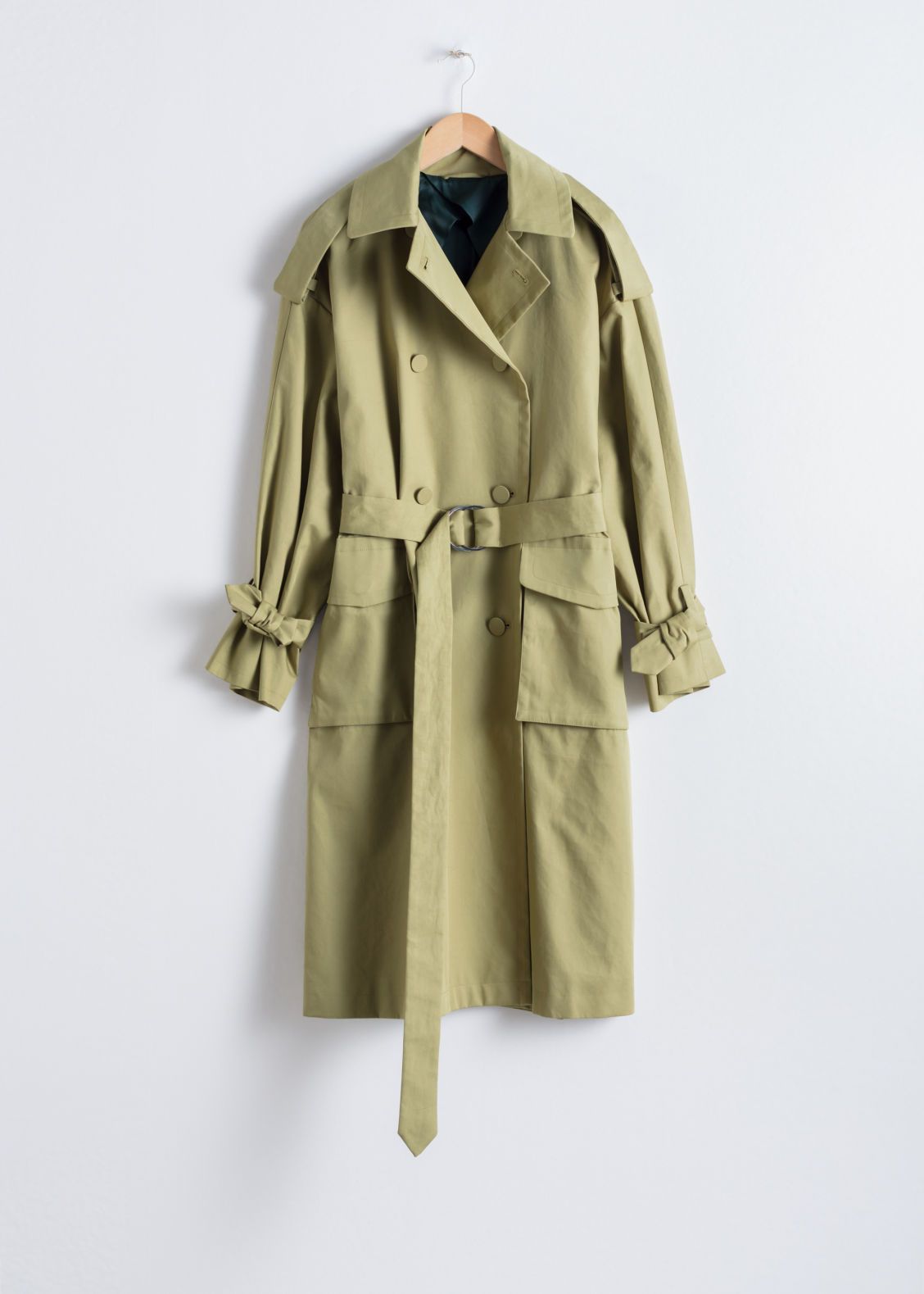 Oversized Belted Trenchcoat - Green | & Other Stories (EU + UK)