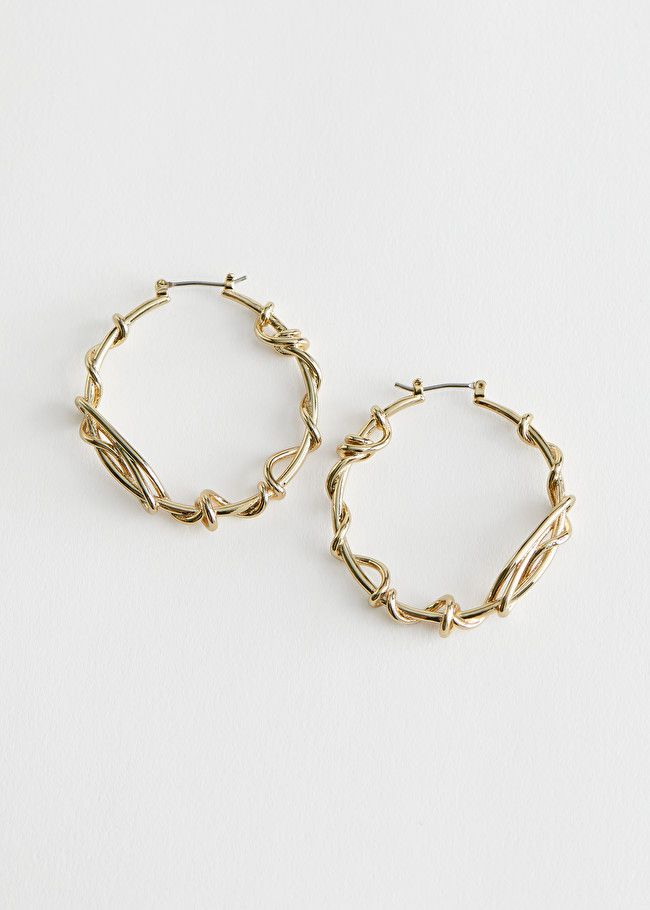 Twisted Wire Hoop Earrings | & Other Stories (EU + UK)