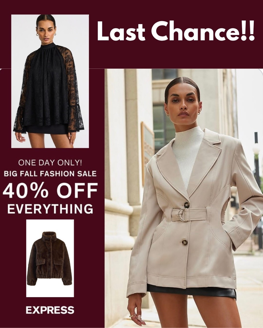 SALE at #Express - 40% OFF‼️ Tap any Photo to shop the SALE - Would be appreciated 😍