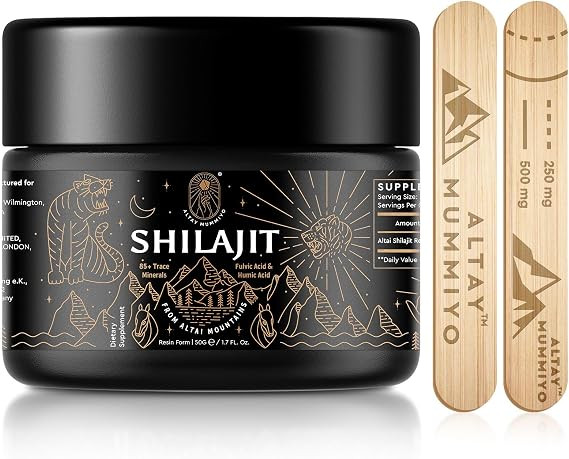 Shilajit Resin with Fulvic Acid & Trace Minerals, Original Siberian Pure Shilajit with 85+ Humic ... | Amazon (US)