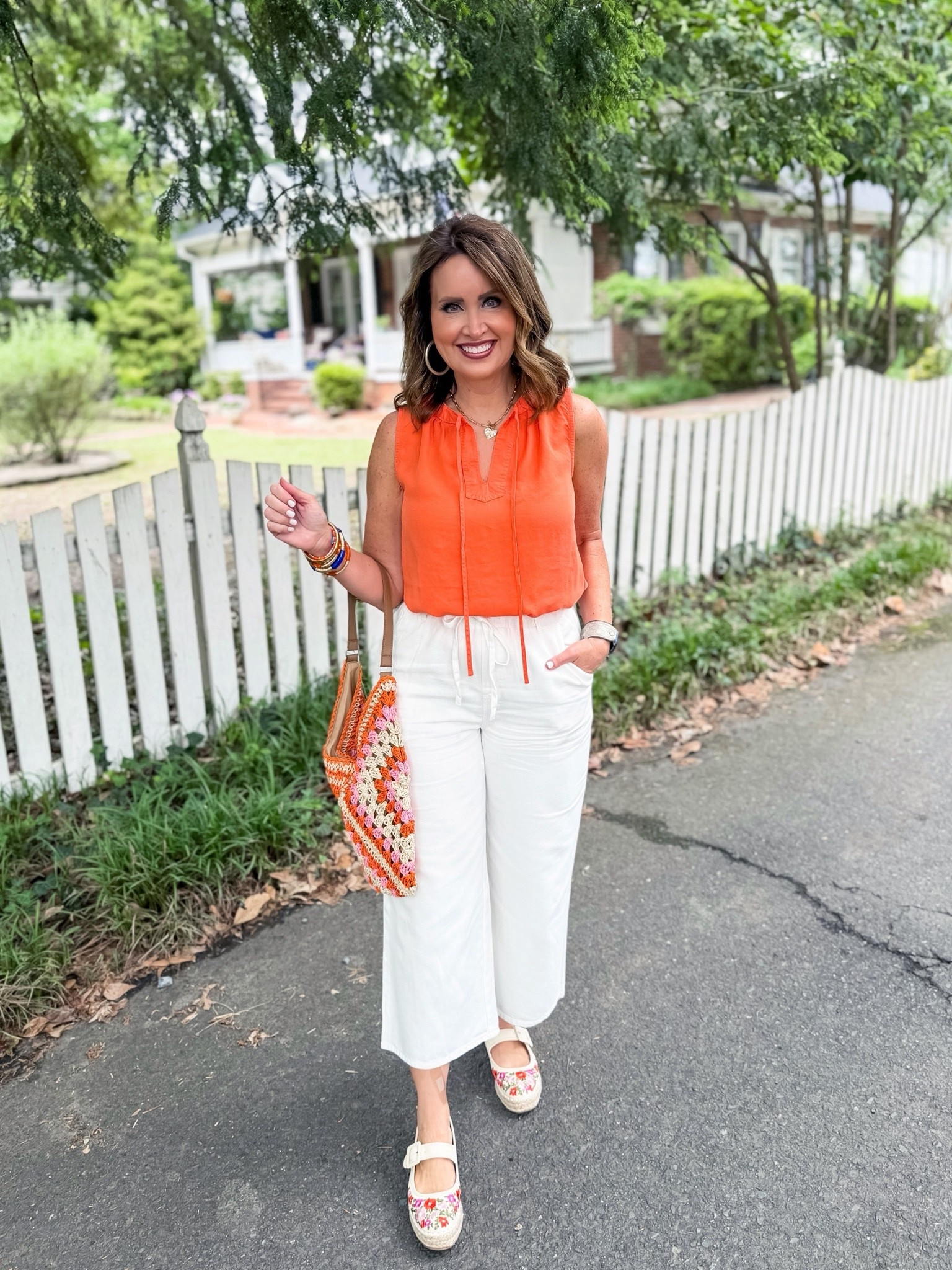 Top & pants true to size 

Use code LAURA20 on my bracelets 
Use code LAURA on my necklace and earrings