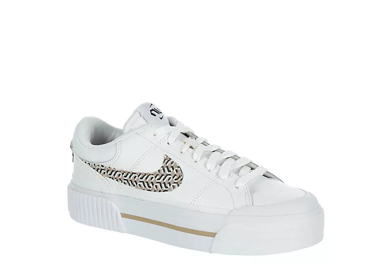 Nike Womens Court Legacy Lift Sneaker - White | Rack Room Shoes