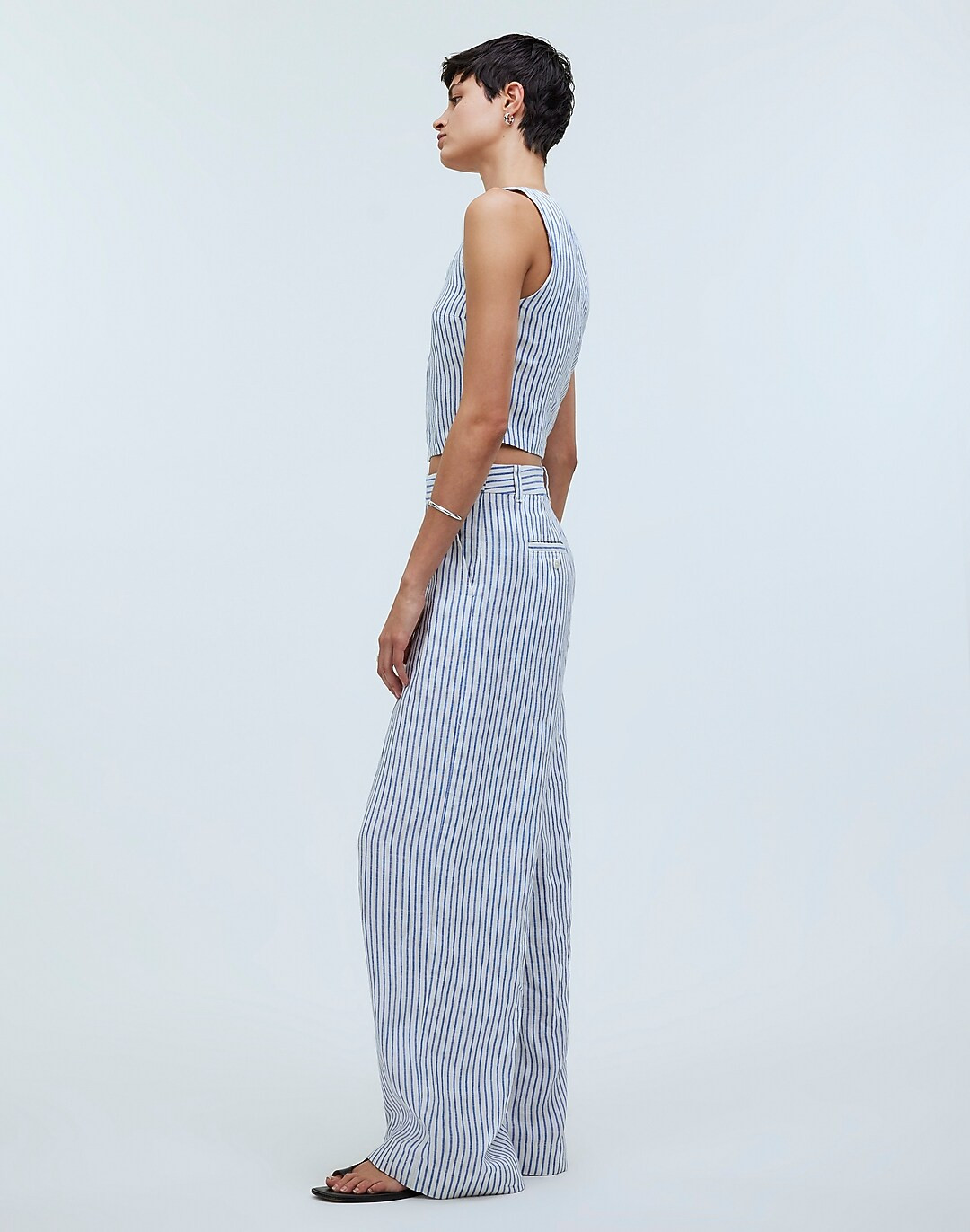 The Harlow Wide-Leg Pant in 100% Linen | Madewell