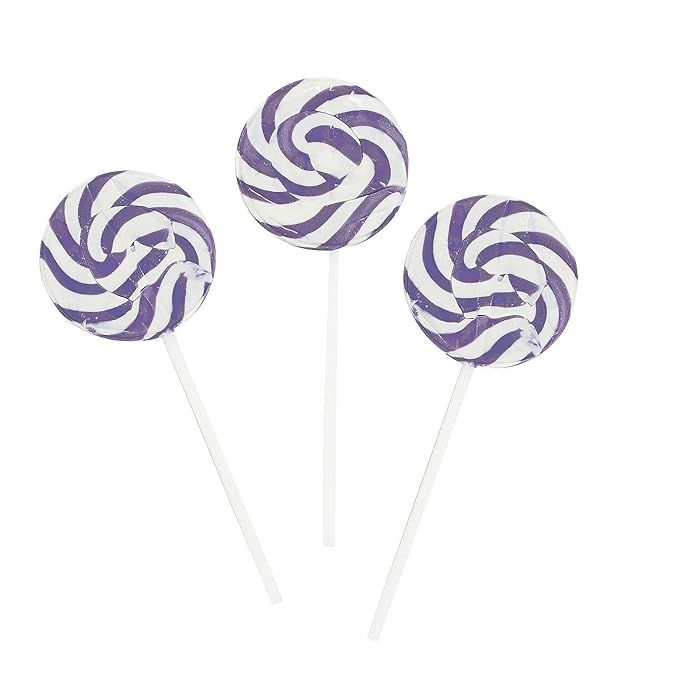 Purple & White Grape Flavored Swirl Pops - 24 Pieces | Amazon (US)