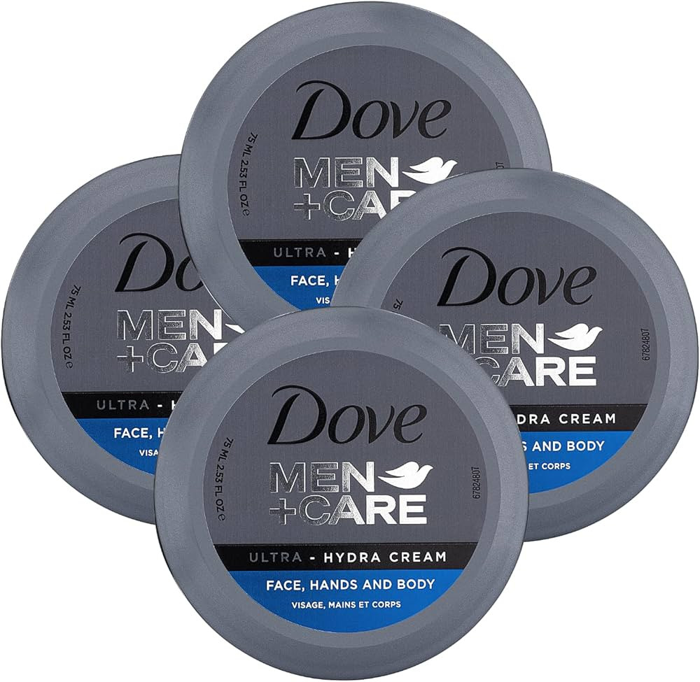 Dove Men+Care Ultra-Hydra Cream with 24 Hour Moisturization, 2.53 FL OZ (Pack of 4) | Amazon (US)