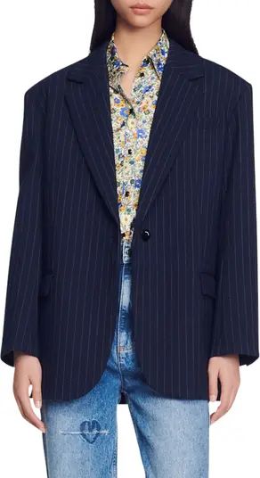 sandro Diane Pinstripe Blazer | Nordstrom | Nordstrom